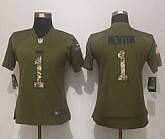 Womens Limited Nike Carolina Panthers #1 Newton Salute To Service Green Jerseys,baseball caps,new era cap wholesale,wholesale hats